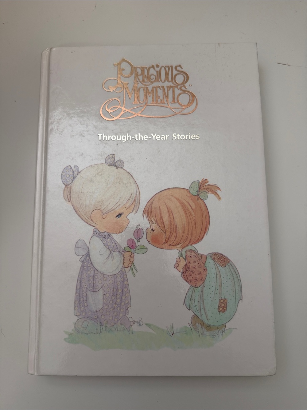 1989 Precious Moments Hardcover Storybook - Through-the-Year Stories